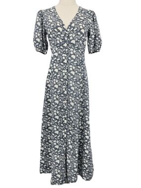 Faherty Havana V-Neck Midi Dress